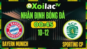 Nhận Định Bayern Munich vs Sporting CP 10/12 – Soi Kèo Cup C1